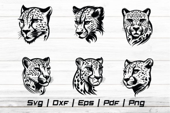 Download Cheetah Head Svg Silhouette Cut File - Silhouette cut file Collection