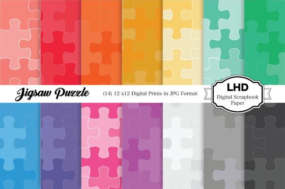 Download Digital Paper Pack - Jigsaw Puzzle - Paper pack Collection
