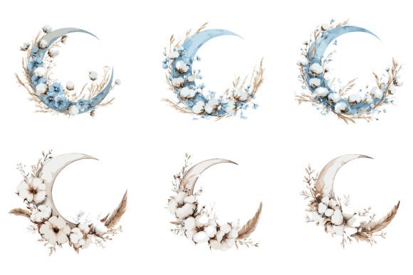 Download Moon Floral Vector Graphics - Floral vector graphics Collection