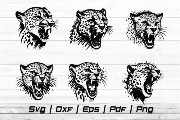 Download Cheetah Head Svg Silhouette Cut File - Silhouette cut file Collection